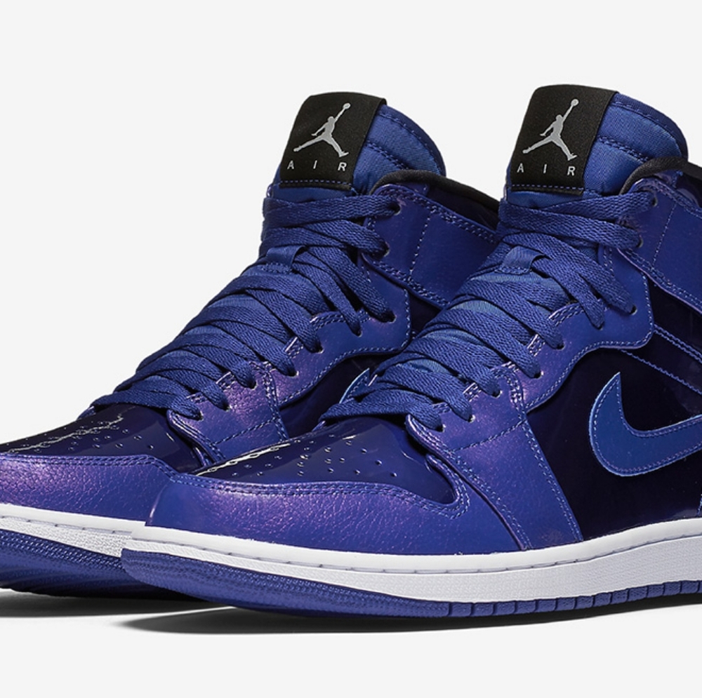 Nike Air Jordan 1 Mid Blue/Purple Sneakers